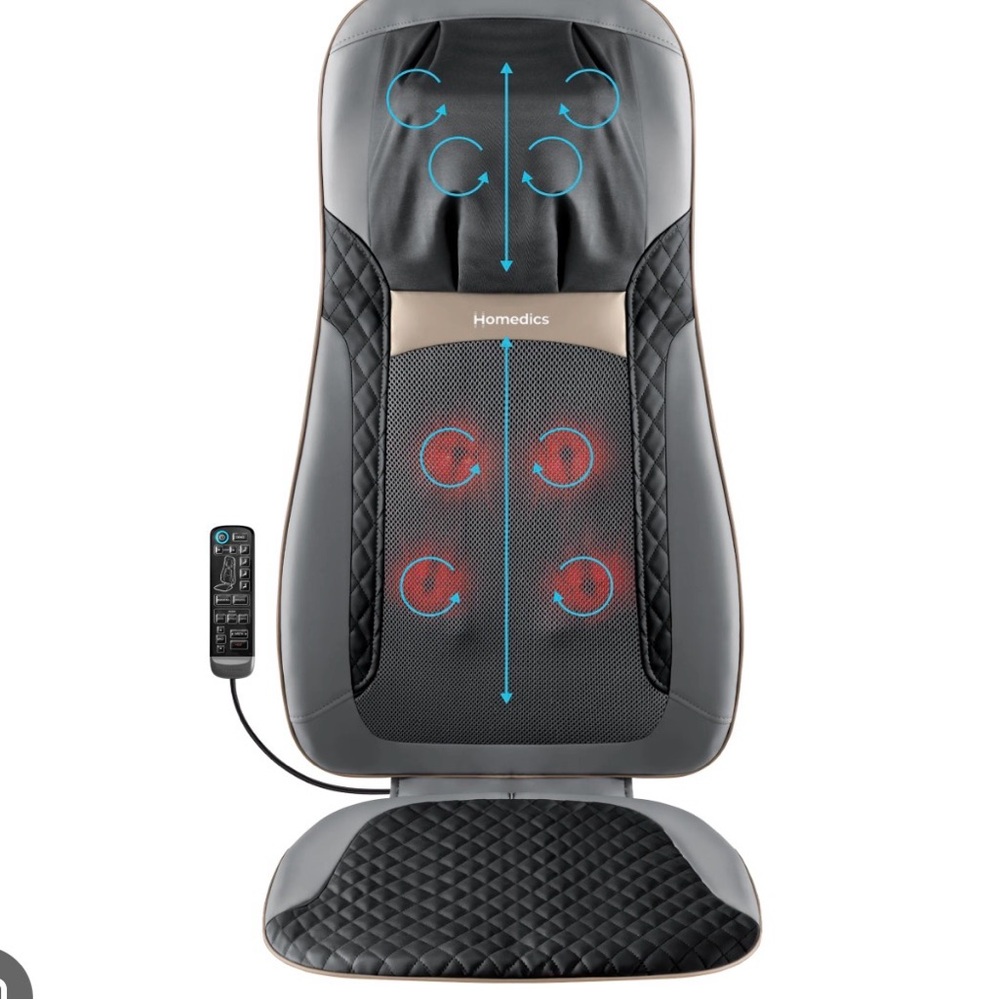 Homedics Gray and Black Massage Cushion with Remote